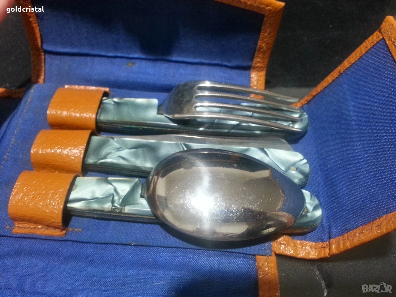 туристически комплект сгъваеми прибори , снимка 1