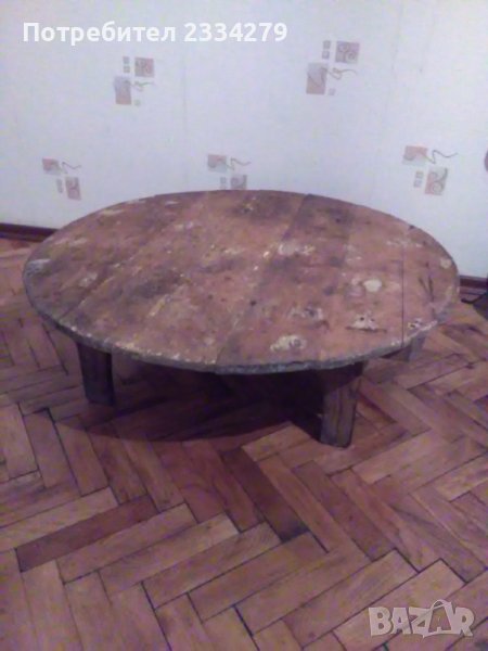 Софра паралия,стара дървена маса в много добро състояние., снимка 1