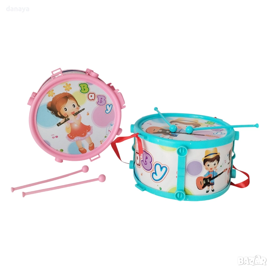 6194 Детска музикална играчка Барабанче, 17 см, снимка 1