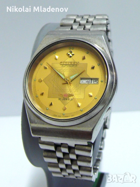 Автоматичен CITIZEN Мъжки ръчен часовник, работещ с Ден/Дата, снимка 1