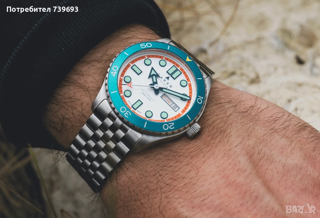 Автоматичен часовник Farer Aquamatic в цвят Thurso, снимка 1