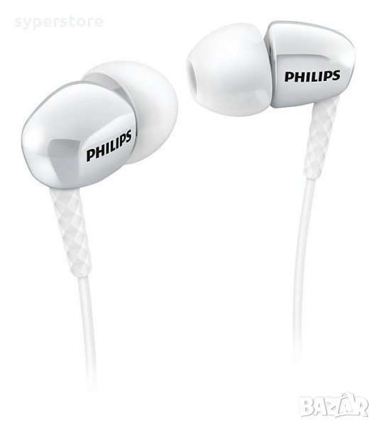 Слушалки Philips SHE3900WT Rich Bass бели тапи за ушите In-earphone, снимка 1