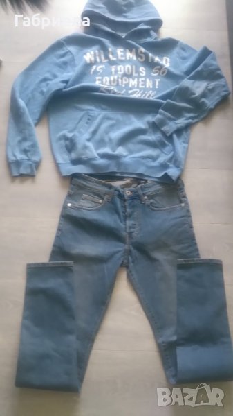 Нови дънки със суитшърт , снимка 1