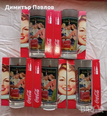 Кока Кола чаши ретро 125г coca cola, снимка 4 - Чаши - 33154578