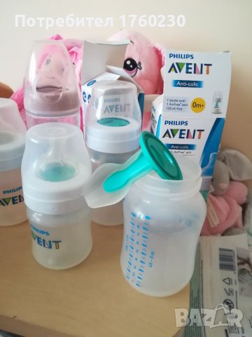 Шишета анти колик Philips Avent и Nuk, снимка 9 - Прибори, съдове, шишета и биберони - 38152114