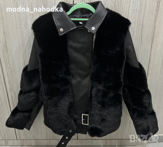 Дамско кожено яке, снимка 4 - Якета - 43644553