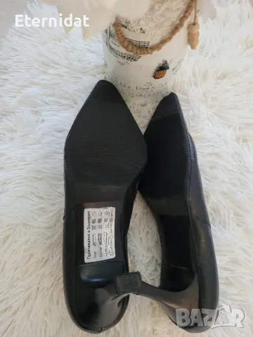 Черни обувки естествена кожа , снимка 4 - Дамски обувки на ток - 50030039