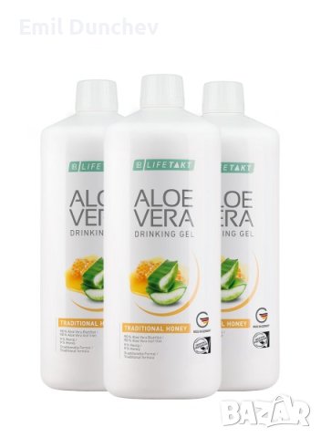 Aloe Vera Гел за пиене „Традиционен с мед“, троен комплект, снимка 1 - Хранителни добавки - 43093864