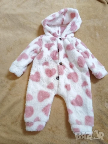 Плюшено боди за момиче  6-9мес, снимка 5 - Бодита за бебе - 51184382