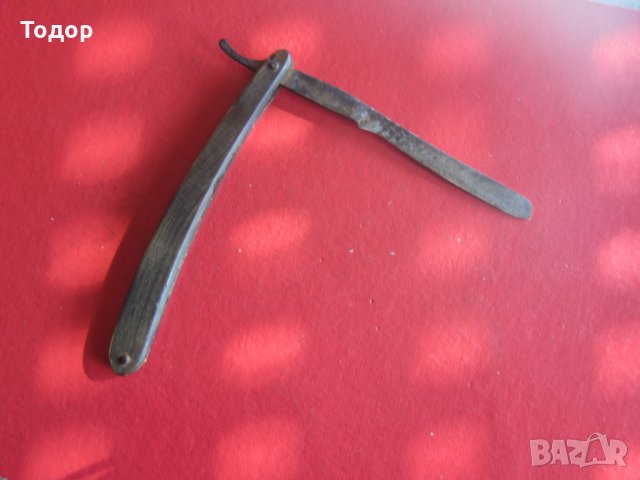 Страхотен бръснач дръжка биволски рог, снимка 3 - Колекции - 28019672