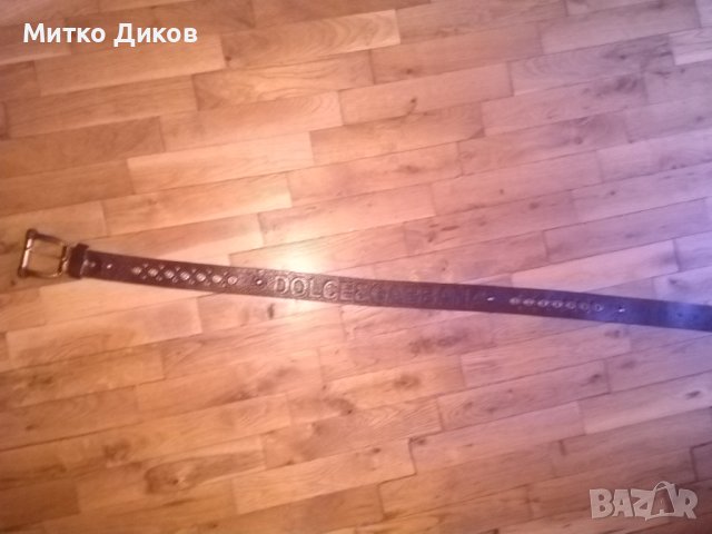 Колан естествена кожа Долче Габана 107см на 40мм, снимка 2 - Колани - 43050062