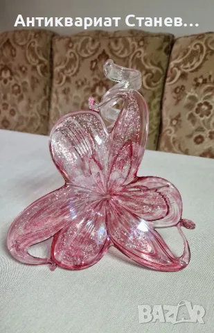 🌹Прелестно Мурано цвете с осукано стъбло

, снимка 3 - Декорация за дома - 48001613