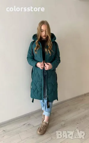 Дамско зимно яке-петрол IM64U