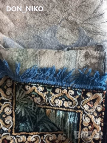 Античен плюшен килим, Османски Мотиви-Персия, снимка 5 - Антикварни и старинни предмети - 39568997