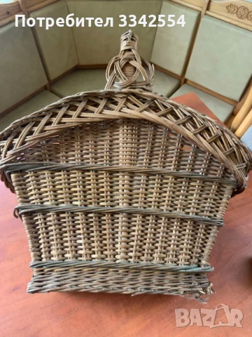 КОШНИК КОШНИЦА ПЛЕТЕН СТАРИНЕН ГОЛЯМ, снимка 2 - Други ценни предмети - 51169813