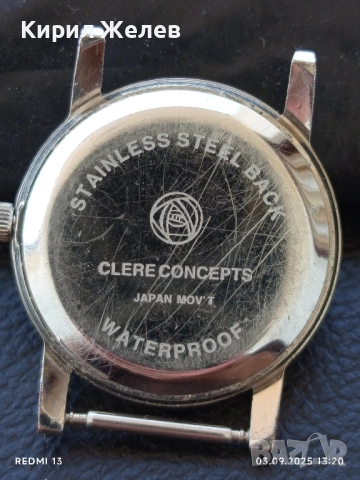 Дамски часовник CLERE CONCEPTS JAPAN MOVT красив стилен дизайн 20648, снимка 5 - Дамски - 51590767