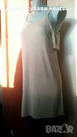 Туника/рокля от трико, с отворени рамена🍀❤M/L,L❤🍀арт.4405