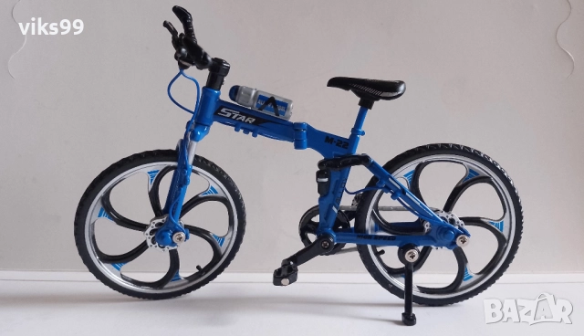 Mini 1:10 Alloy Bicycle Model Metal Finger Mountain Bike, снимка 2 - Колекции - 52936226