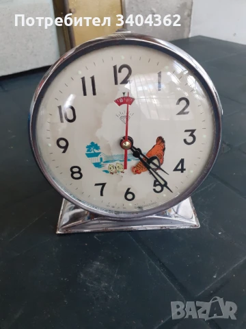 Стар китайски анимиран часовник будилник кокошка с пиленца, снимка 2 - Антикварни и старинни предмети - 50953830