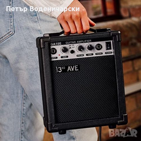 Кубе 10 W китарен усилвател Вход за китара с контрол на усилването Функция Overdrive, превключваема , снимка 4 - Китари - 37370645