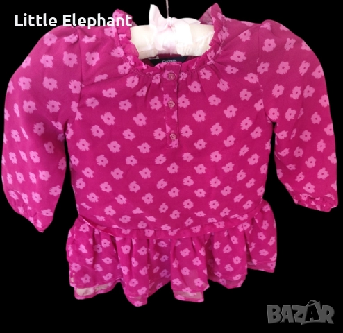 Тънка рокличка за 2-3 год мом цветя,бургунди,колекция"Flowers",Англия/нова