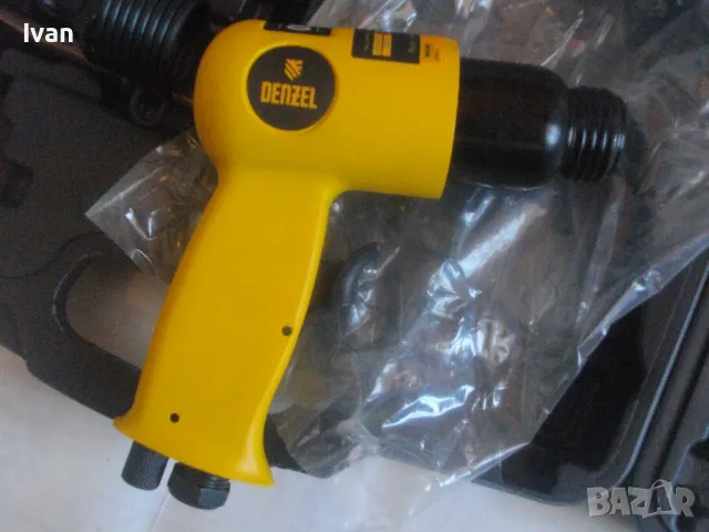 НОВ ПНЕВМАТИЧЕН СЕКАЧ КЪРТАЧ 4500 уд/мин. Пълен комплект с длета DENZEL HP4500, снимка 14 - Други инструменти - 47874278