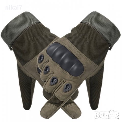 тактически ръкавици с протектори airsoft самозащита стрелба лов, снимка 3 - Екипировка - 37621073