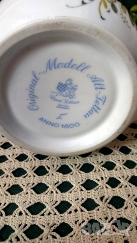 Халба с капак калай и цветя, снимка 6 - Чаши - 52079654