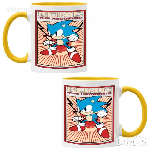 Чаша Sonic Retro 01,Керамична Чаша, Кафе Чай, Игра,Изненада,Подарък,Повод,Празник,Рожден Ден, снимка 7 - Чаши - 38481169