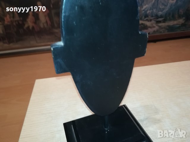 ДЪРВЕНА МАСКА НА СТОЙКА ОТ ФРАНЦИЯ 0312231002, снимка 11 - Антикварни и старинни предмети - 43249915