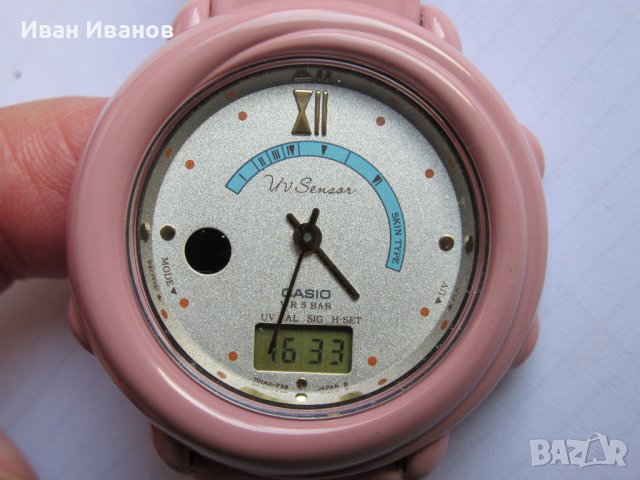 Casio UV-10 UV Sensor Made in Japan Касио ръчен часовник нов