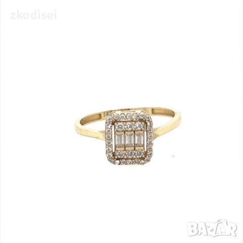 Златен дамски пръстен 1,95гр. размер:57 14кр. проба:585 модел:19944-5, снимка 1 - Пръстени - 43408947