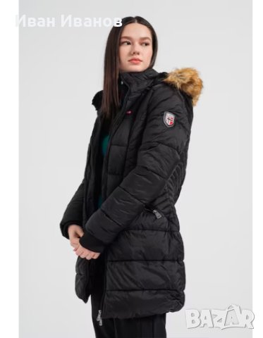 Geographical Norway Подплатена зимна парка Abeille с качулка Размер С-М, снимка 8 - Якета - 43381455