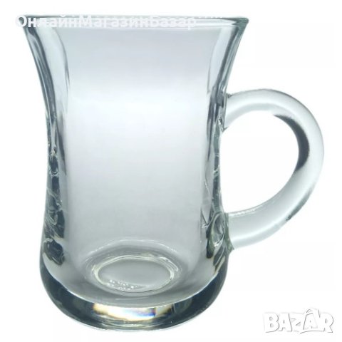 Комплект от 6 броя стъклени чаши, сервиз за кафе или чай, 150ml, снимка 5 - Сервизи - 44131799