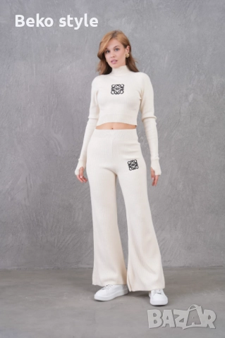 Дамски комплек с ефектен ръкав , снимка 6 - Комплекти - 52507653