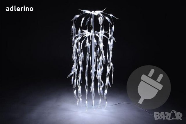 Декоративно светещо дърво Върба, 140 лед диода, 85 см, бяла светлина, снимка 2 - Декорация за дома - 34161635