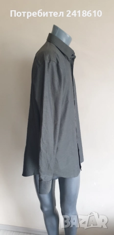 Hugo Boss H - HANK - kent- C1-214  Slim Fit Mens Size - 42 /16 /1/2 L НОВО! ОРИГИНАЛ! Мъжка Риза!, снимка 2 - Ризи - 52027866