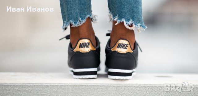 кожени сникърси NIKE  CORTEZ CLASSIC LEATHER номер 39,5-40 , снимка 4 - Маратонки - 37120113