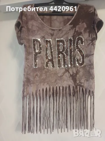 блуза с ресни