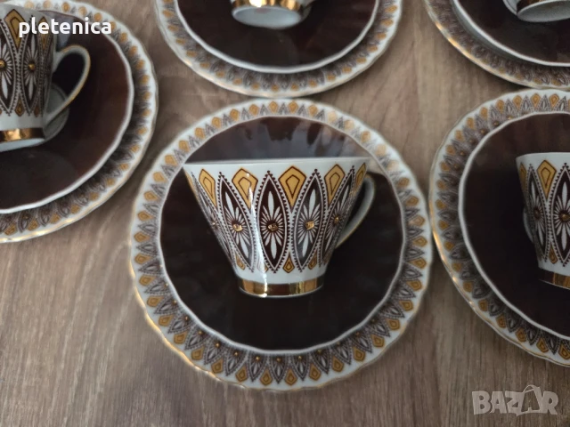 Руски /СССР/ сервиз за кафе , снимка 5 - Колекции - 50507633