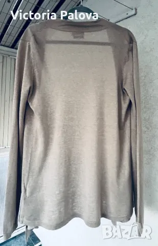 Нежна жилетка MASSIMO DUTTI коприна, памук, снимка 5 - Жилетки - 48525056