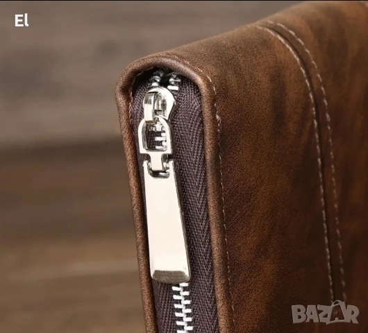 мъжки кожен портфейл , снимка 4 - Портфейли, портмонета - 53300398