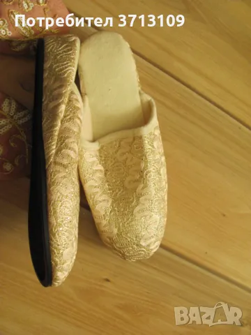 Нови английски домашни пантофи Madame Posh, No 41, снимка 4 - Пантофи - 49404443