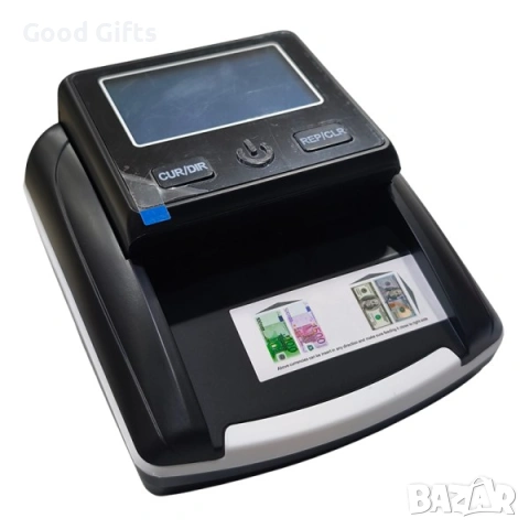 Професионален детектор за фалшиви банкноти с LCD дисплей – EUR, бърза и точна проверка, снимка 5 - Друга електроника - 53244075