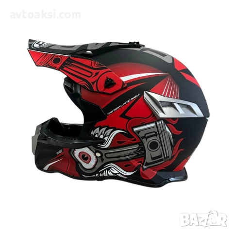 Кросова каска, за мотор, скутер, АТВ, 2 цвята, снимка 3 - Аксесоари и консумативи - 50251301