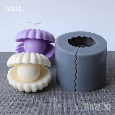 3D мида с перла силиконов молд форма свещ сапун шоколад гипс, снимка 3 - Форми - 37047411