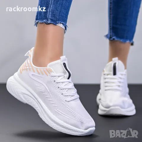 Дамски маратонки White Elegance – Минималистичен стил и лекота D2433-2 White, снимка 3 - Маратонки - 49761046