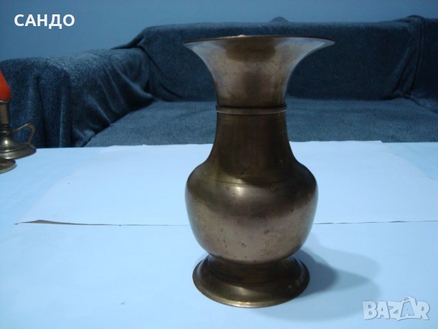 Вентидж изящни бронзови кани и ваза - Франция и Белгия, снимка 9 - Вази - 39021160