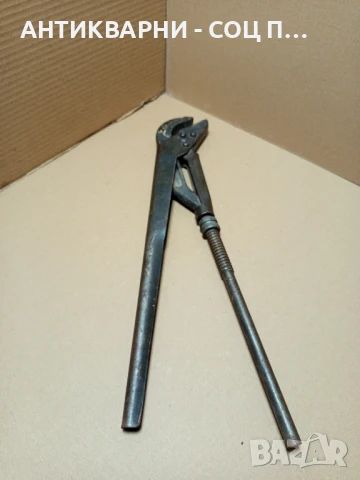 Соц Стар Голям Тръбен Ключ Тегло 2.200кг., снимка 2 - Антикварни и старинни предмети - 50659317