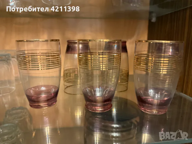 Ретро стъклени чаши, снимка 7 - Антикварни и старинни предмети - 49264809